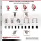Service Caster 4 Inch 316SS Red Polyurethane 3/8 Inch Threaded Stem Caster Lock Brake, 2PK SS316TSTTL20S414-PPUB-RED-381615-2S2 - alternate 4